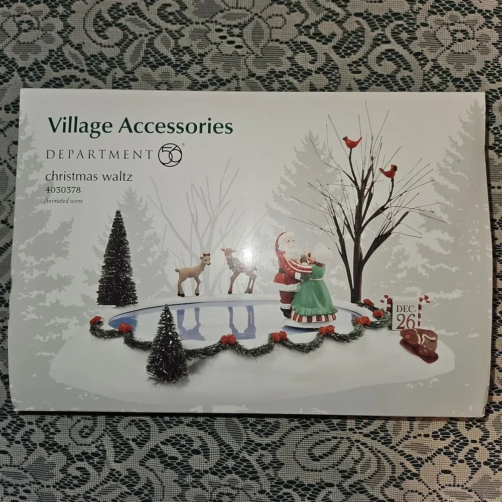 Department 56 Village Accessories Christmas Waltz Animated Scene